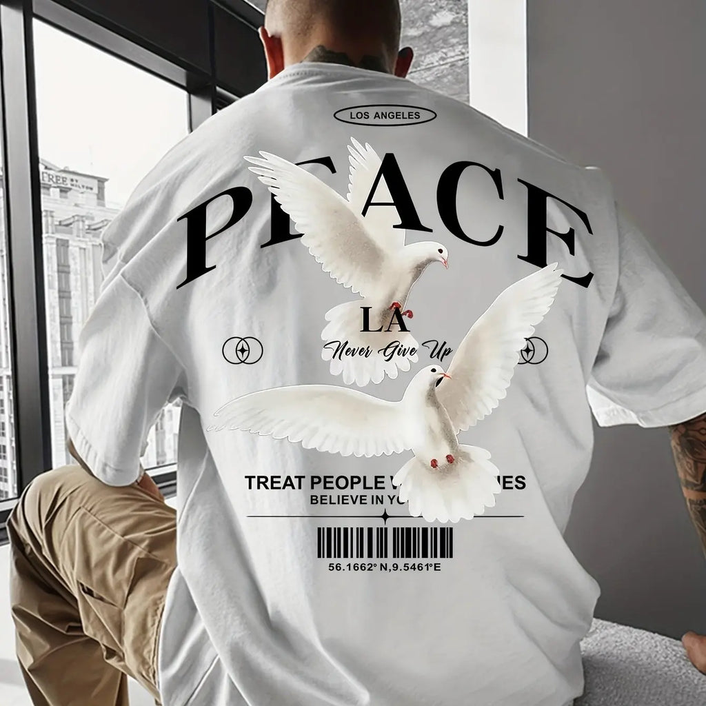 טי שירט אוברסייז PEACE
